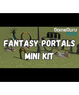 GameGuru MAX - Low Poly Mini Kit: Fantasy Portals DLC Steam Key GLOBAL